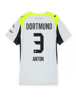 Borussia Dortmund Waldemar Anton #3 Replika Borta Kläder Dam 2025-26 Kortärmad